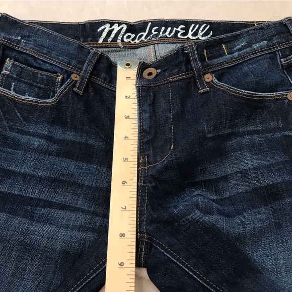 Madewell Rail Straight mid rise dark wash jeans - Picture 10 of 11